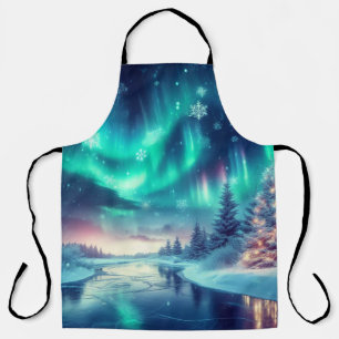 aurora borealis/Weihnachten/Winter Schürze