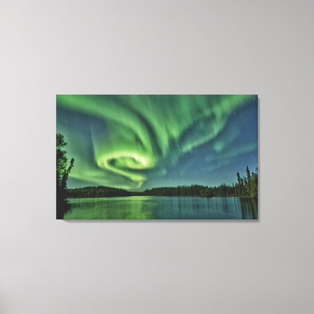 AURORA BOREALIS WRAPPED CANVAS LEINWANDDRUCK (Vorderseite)