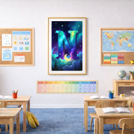 Aurora Brief N Poster | Nordlichter Kunst