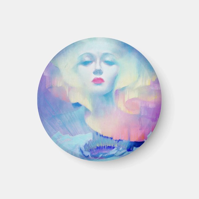 Aurora by Clive Henry pastel light Magnet (Vorne)