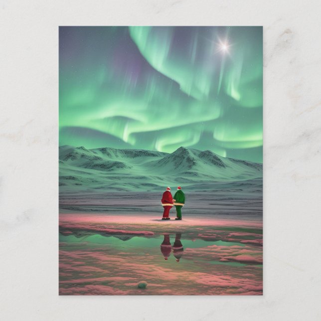Aurora Christmas Postkarte (Vorderseite)