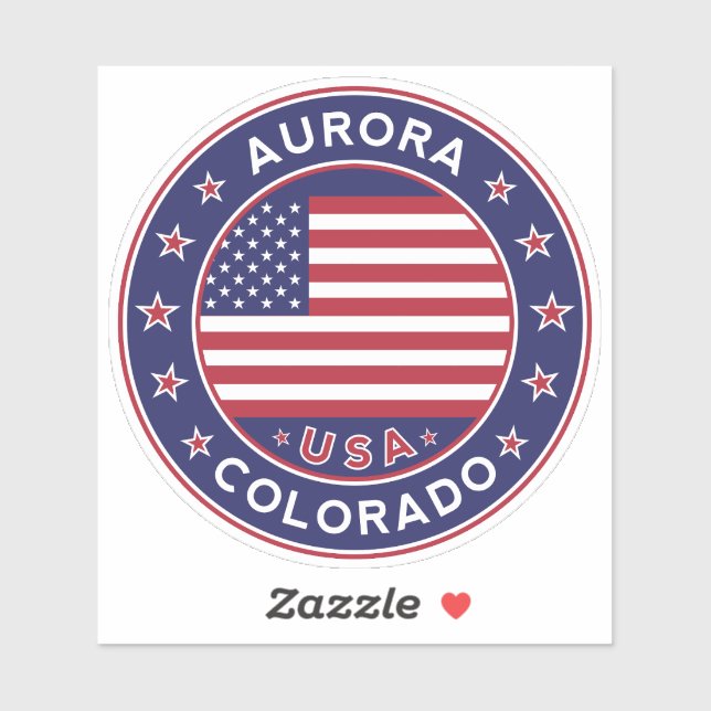 Aurora Colorado, Aurora Aufkleber (Blatt)