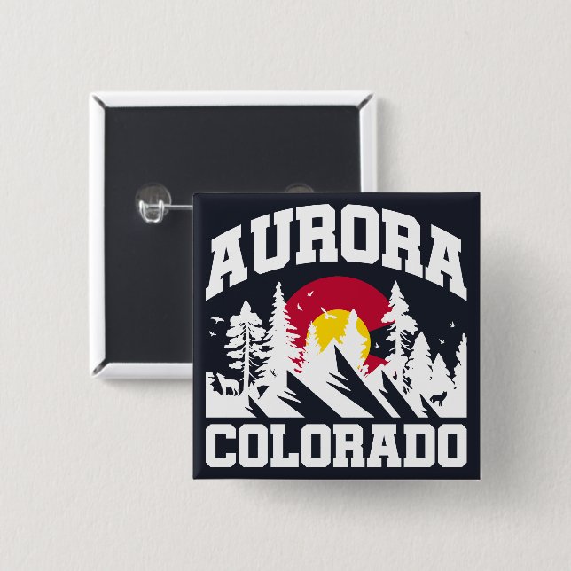 Aurora, Colorado Button (Vorne & Hinten)