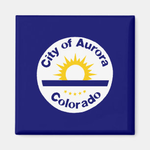 Aurora, Colorado-Flagge Magnet