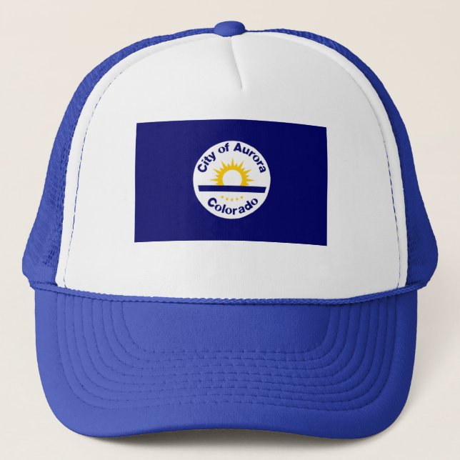 Aurora, Colorado-Flagge Truckerkappe (Vorderseite)