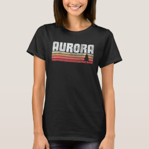 Aurora Colorado Retro Style Vintager 70er 80er 90s T-Shirt