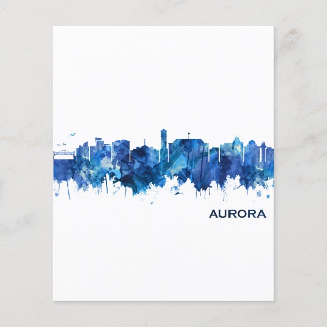 Aurora Colorado Skyline Blue Flyer (Vorne)