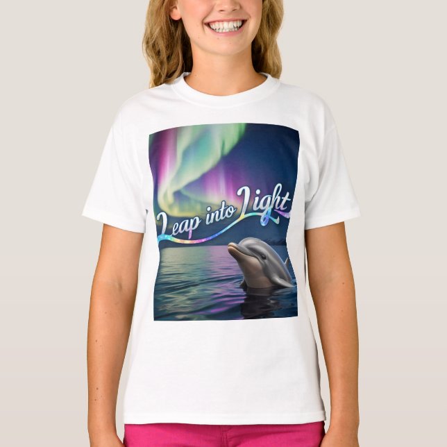Aurora Dolphin: Sprung ins Licht .T - Shirt (Vorderseite)
