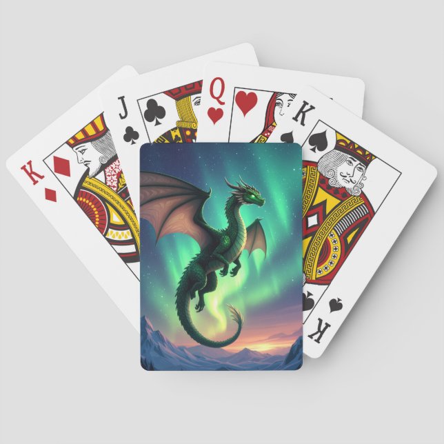 Aurora-Drachen-Spielkarten Spielkarten (Rückseite)