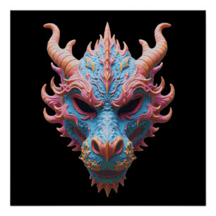 Aurora-Drachenmaske Poster