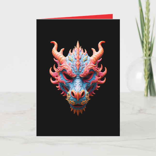 Aurora Dragon Mask Karte (Vorderseite)
