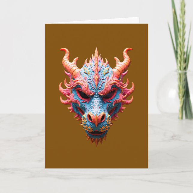Aurora Dragon Mask Karte (Vorderseite)