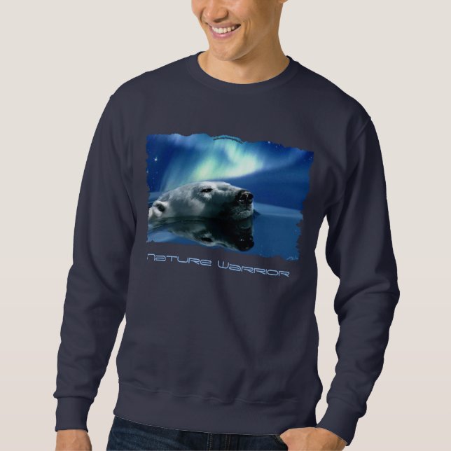 AURORA DREAMING Polar Bär Langschläfriges Shirt (Vorderseite)