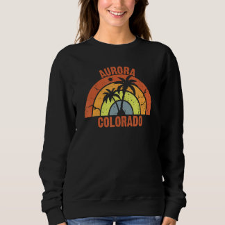 Aurora Family Vacation Trip Summer Beach Vintage Sweatshirt