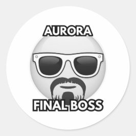 Aurora Final Boss Cool Emoji Sticker