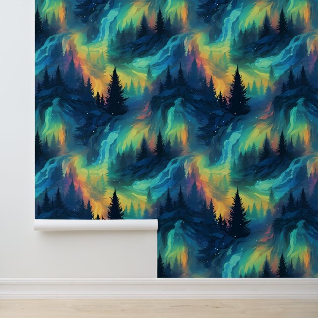 Aurora Forest Tapete (Anwendung)