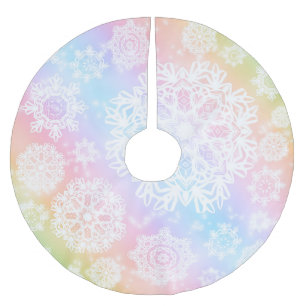 Aurora-Frost-Baum-Rock Polyester Weihnachtsbaumdecke