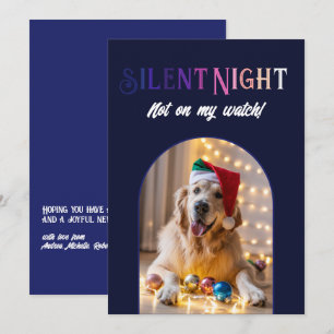 Aurora Glow Funny Pet Hund Weihnachts-Foto Feiertagskarte