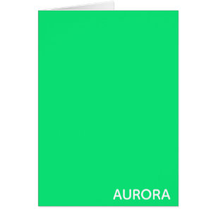 Aurora green color name