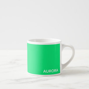 Aurora green color name espressotasse