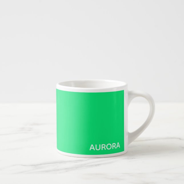 Aurora green color name espressotasse (Rechts)