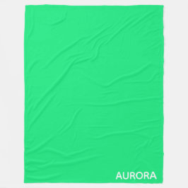 Aurora green color name fleecedecke