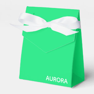 Aurora green color name geschenkschachtel