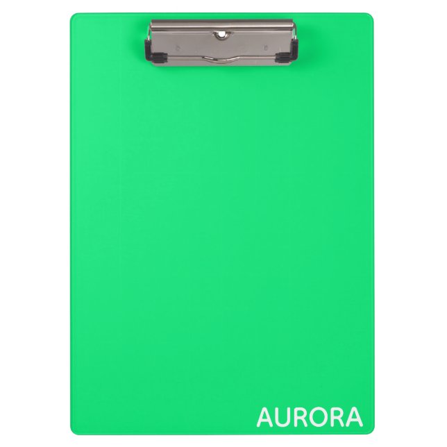 Aurora green color name klemmbrett (Vorderseite)