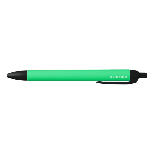 Aurora green color name kugelschreiber (Unterseite)