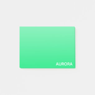 Aurora green color name post-it klebezettel