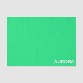 Aurora green color name seidenpapier