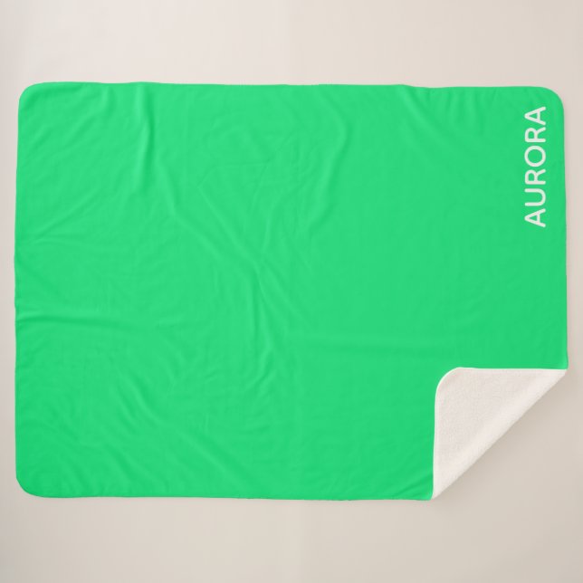 Aurora green color name sherpadecke (Vorderseite (Horizontal))