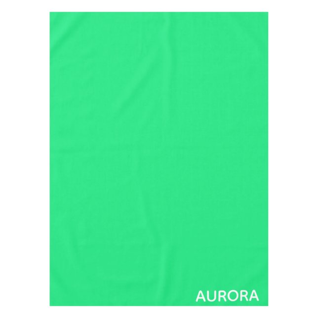 Aurora green color name tischdecke (Vorderseite)