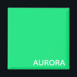 Aurora grüne Farbe Magnet<br><div class="desc">Aurora grüne Farbe</div>