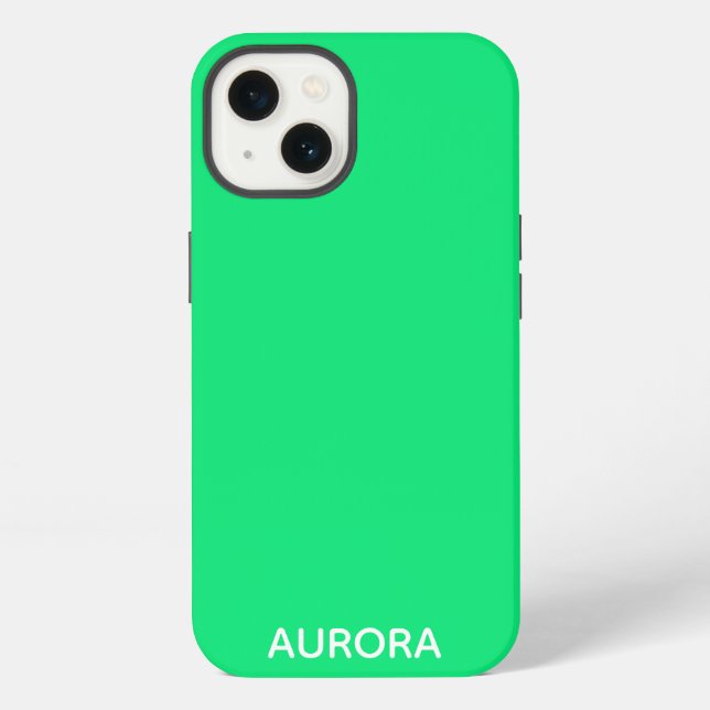 Aurora grüner Farbname Case-Mate iPhone-Hülle iPhone Hülle (Rückseite)