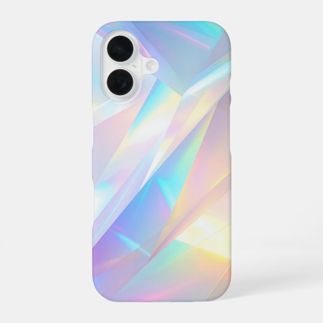 Aurora Holographic Crystal iPhone 16 Hülle (Rückseite)