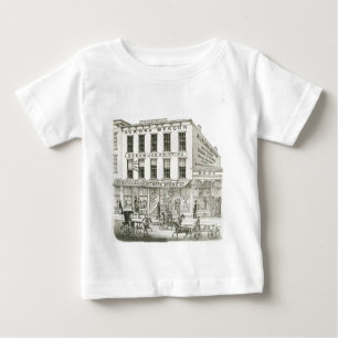 Aurora Illinois Aurora Beacon News 1871 Stone Lith Baby T-shirt