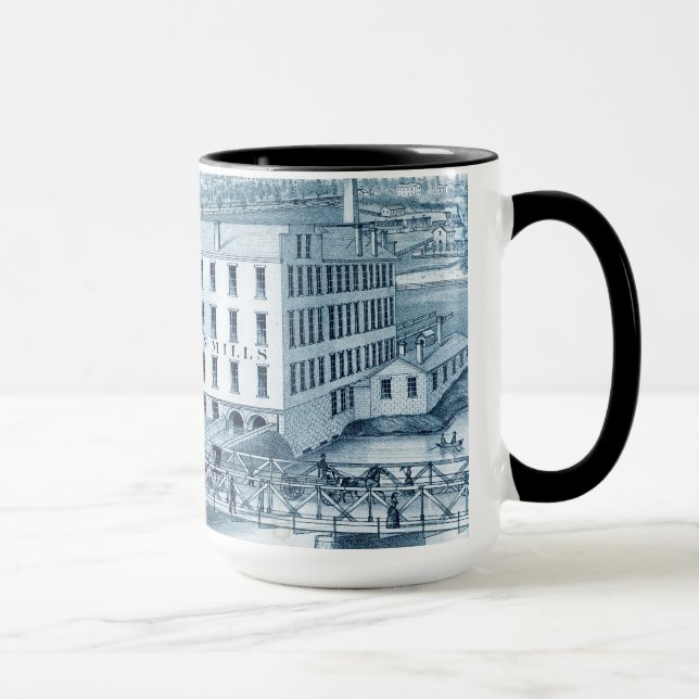 Aurora Illinois Woolen Mills 1871 Tasse (Rechts)