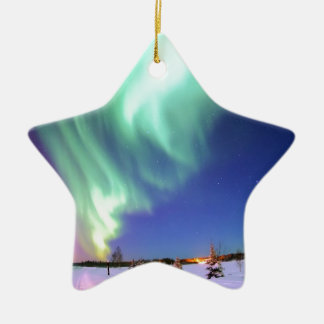 Aurora in Bear See Keramik Ornament
