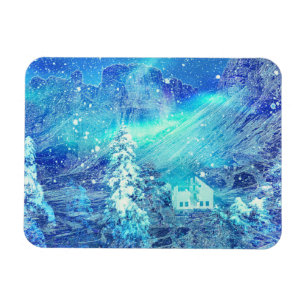 Aurora in Tälern Magnet