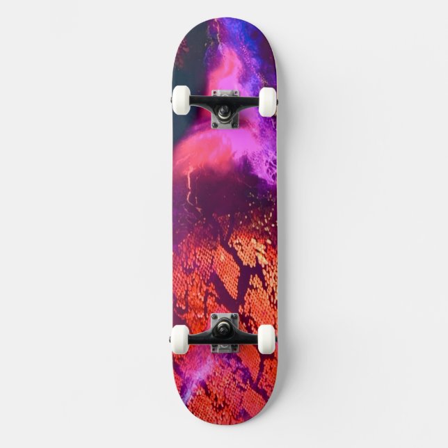 Aurora-inspirierte Luxus-Kunst Skateboard (Vorderseite)