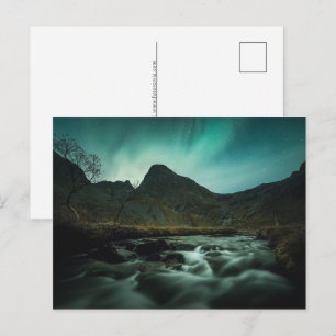 Aurora Landscape Feiertagspostkarte