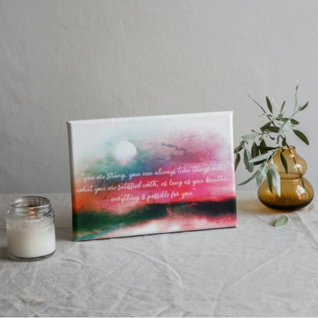 Aurora Landschaft Inspiration Typografie Zitat Poster (Von Creator hochgeladen)