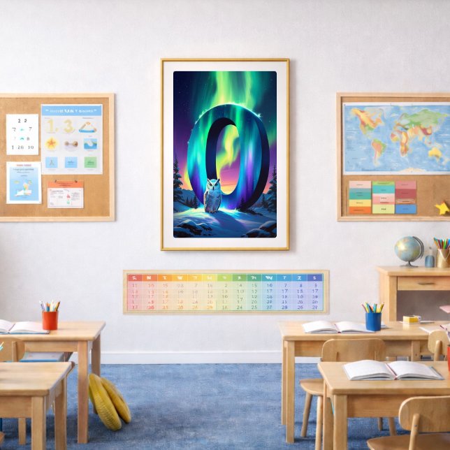 Aurora Letter O Poster | Kunst der Nordlichter (Von Creator hochgeladen)