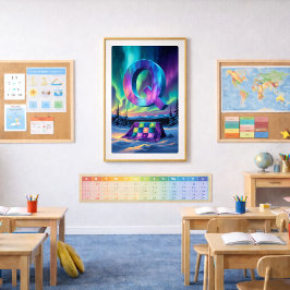 Aurora Letter Q Poster | Kunst der Nordlichter