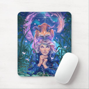 Aurora & Magicfox – Fantastische Nacht unter den S Mousepad