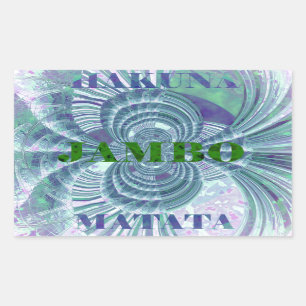 Aurora Matata Kunstdruckerei Rechteckiger Aufkleber