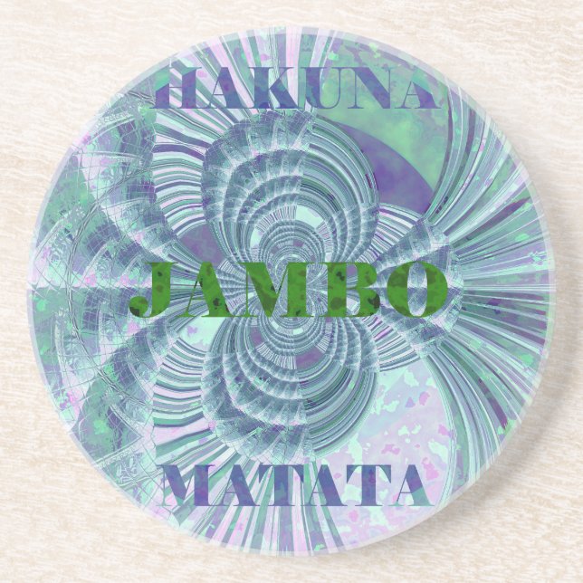 Aurora Matata Kunstdruckerei Sandstein Untersetzer (Vorne)