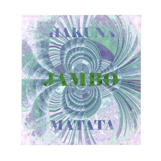 Aurora Matata Kunstprint Notizblock (Vorderseite)