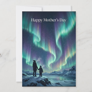"Aurora — Muttertag Nordlichter" Karte
